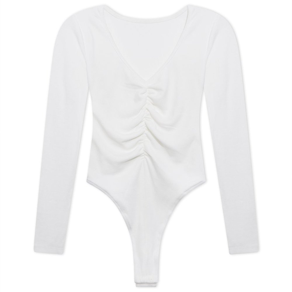 Emery Ribbed Ruched Bodysuit - Picture 5 of 5